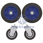 Комплект литых колес ТЭП Ø250 + 125 болт ТГУ 200,300