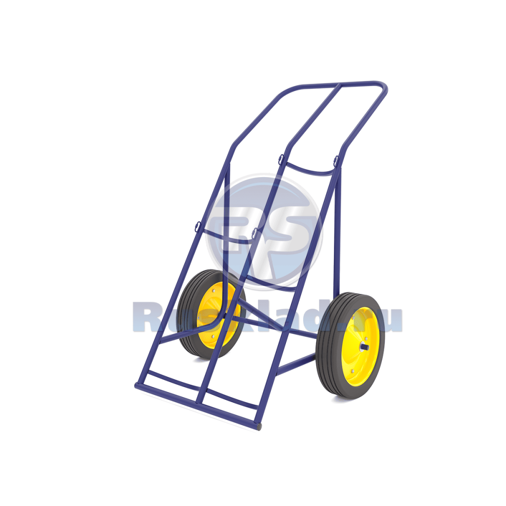 Тележка для перевозки двух баллонов с фиксацией ремнем КП 2.1